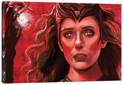 Scarlet Witch Canvas Art Print - Tay Odynski