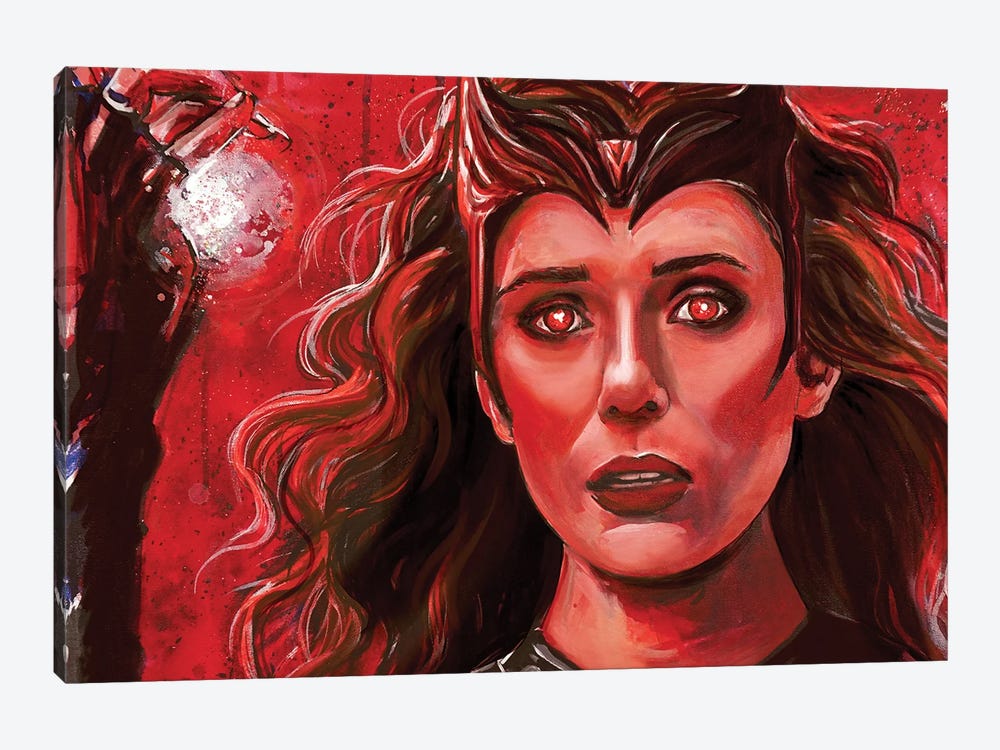 Scarlet Witch by Tay Odynski 1-piece Canvas Art