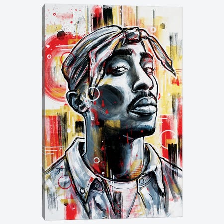 Tupac Canvas Print #TYY40} by Tay Odynski Canvas Print