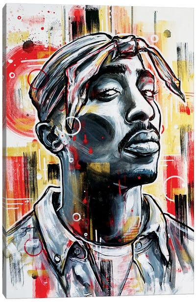 Tupac Canvas Art Print - Tupac Shakur
