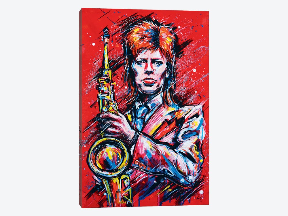 Bowie by Tay Odynski 1-piece Canvas Print