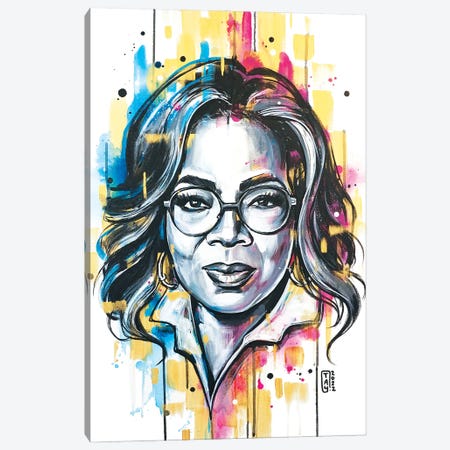 Oprah Canvas Print #TYY47} by Tay Odynski Canvas Wall Art