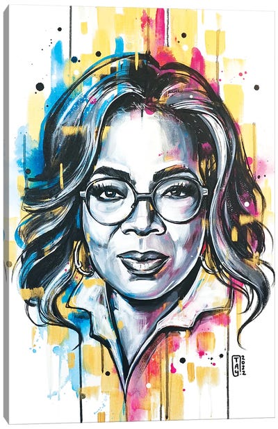 Oprah Canvas Art Print - Barrier Breakers