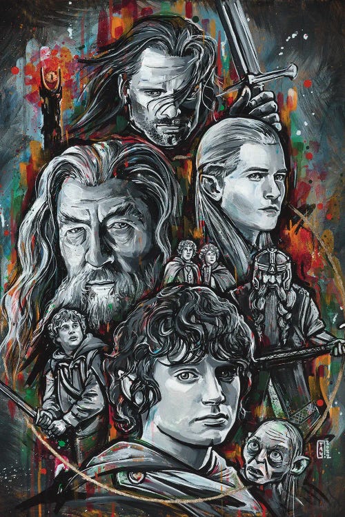 LOTR by Tay Odynski wall art