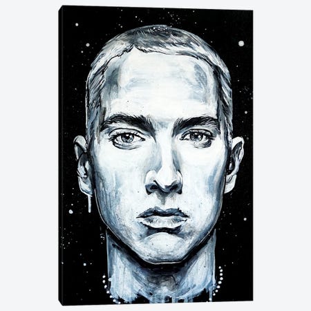 Eminem Canvas Print #TYY50} by Tay Odynski Canvas Artwork