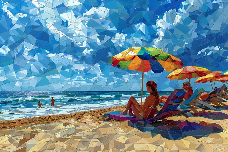 Summer, Sea, Beach by Maria Tuzhilkina wall art