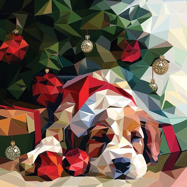 Christmas Animals: Christmas Dog by Maria Tuzhilkina