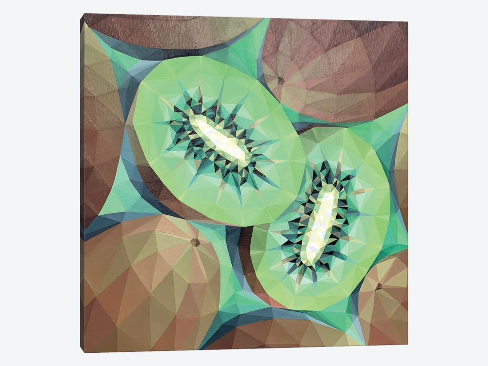Fresh Kiwi by Maria Tuzhilkina 1-piece Canvas Wall Art