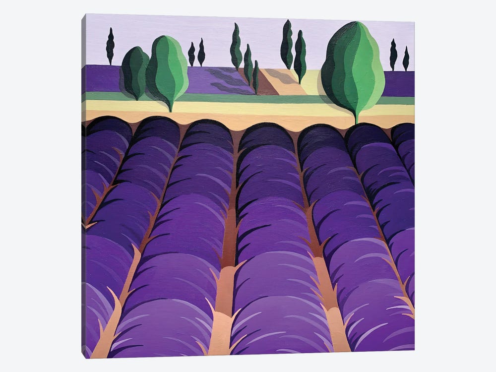 Lavender Field by Maria Tuzhilkina 1-piece Art Print