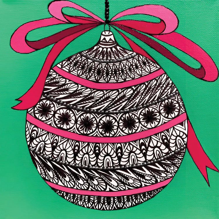 Christmas Decor On Green