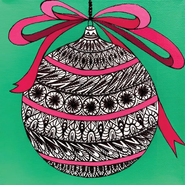 Christmas Decor On Green