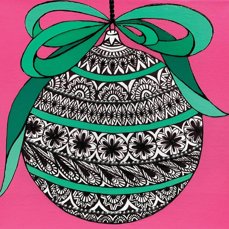 Christmas Decor On Pink