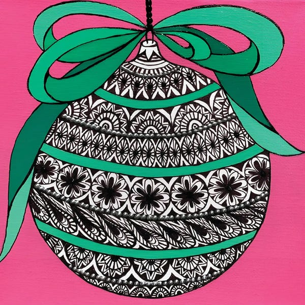 Christmas Decor On Pink