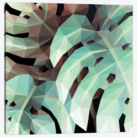 Monstera Leaves Canvas Print #TZH16} by Maria Tuzhilkina Canvas Art