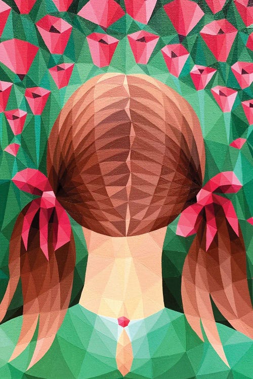 The Girl In A Poppy Field by Maria Tuzhilkina wall art