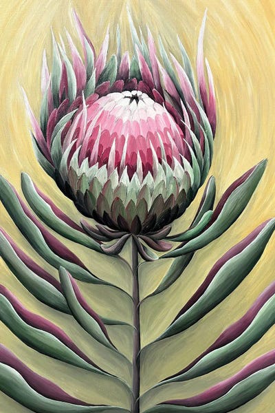 Tropical Protea Flower by Maria Tuzhilkina multi panel art