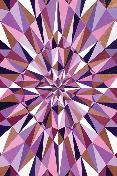 Maria Tuzhilkina: Purple Abstract by Maria Tuzhilkina