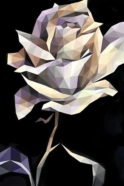 Maria Tuzhilkina: White Crystal Rose by Maria Tuzhilkina