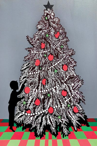 Maria Tuzhilkina: Christmas Tree by Maria Tuzhilkina