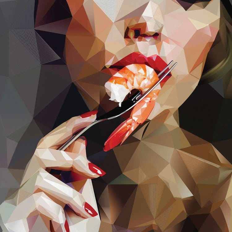 Taste Of King Prawn by Maria Tuzhilkina wall art