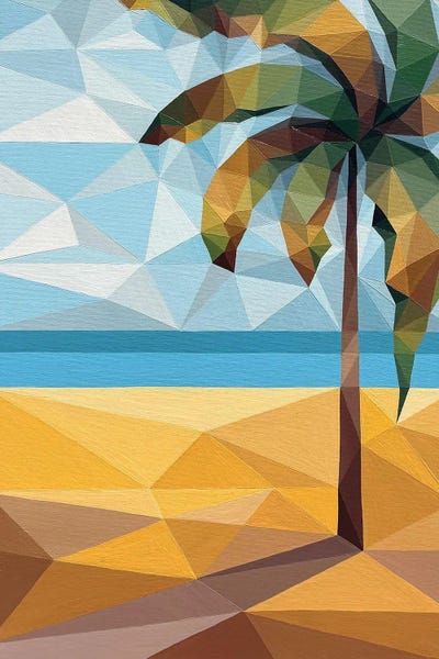 Under The Tropical Sun, Palm Trees And The Sea
