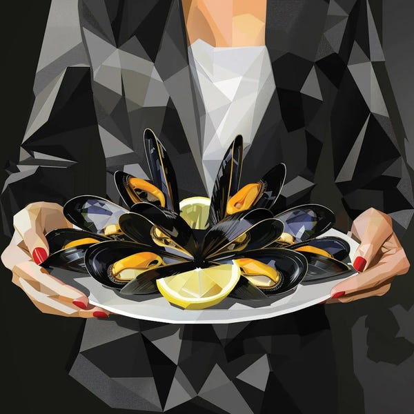 Seafood: Dinner With Mussels by Maria Tuzhilkina