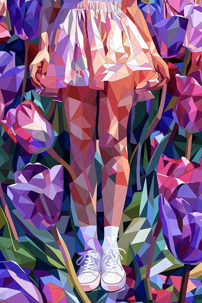 Sneakers: Walk In The Tulips by Maria Tuzhilkina