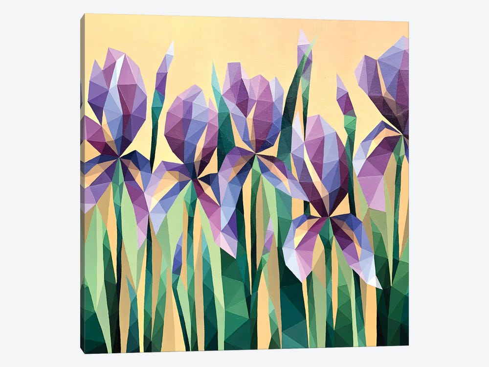 Crystal Irises by Maria Tuzhilkina 1-piece Canvas Art