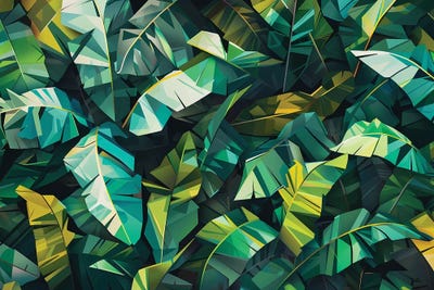 Carpet From Banana Leaves by Maria Tuzhilkina multi panel art