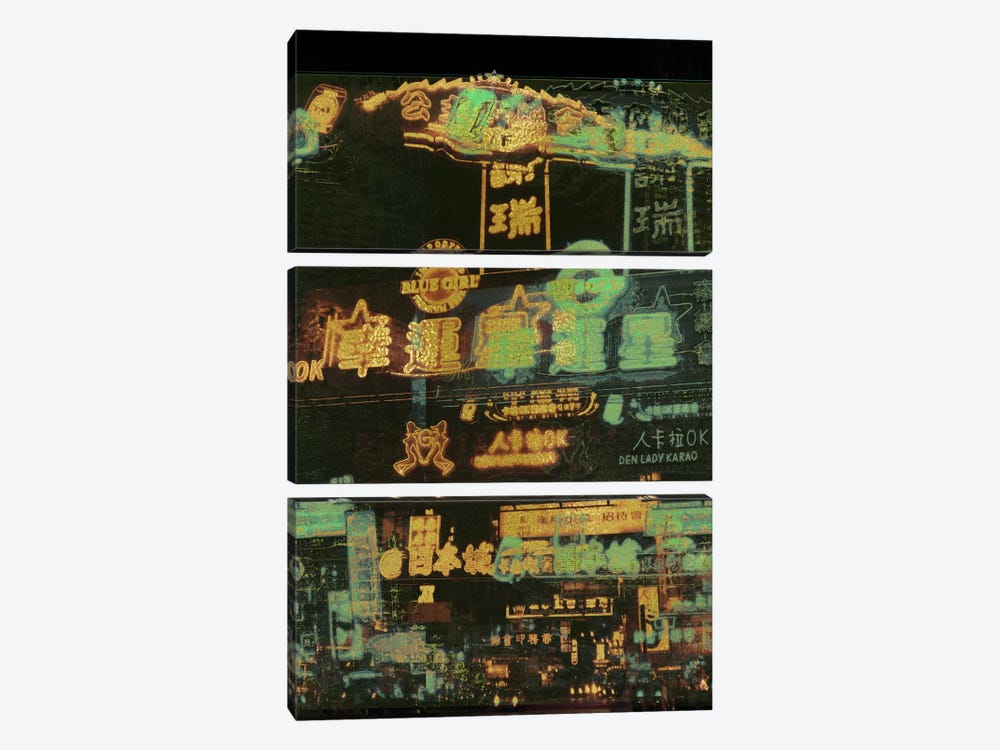 Night Lights Gold Edition by 5by5collective 3-piece Canvas Art