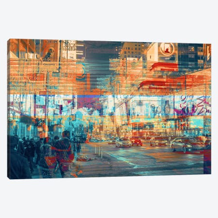 TimesSquared Canvas Print #UAS3} by 5by5collective Art Print