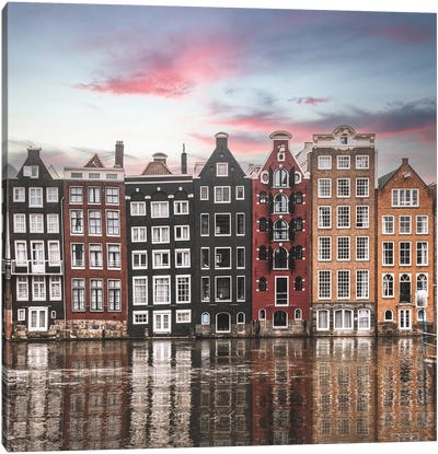 Amsterdam Canvas Art Print - Sunset Shades