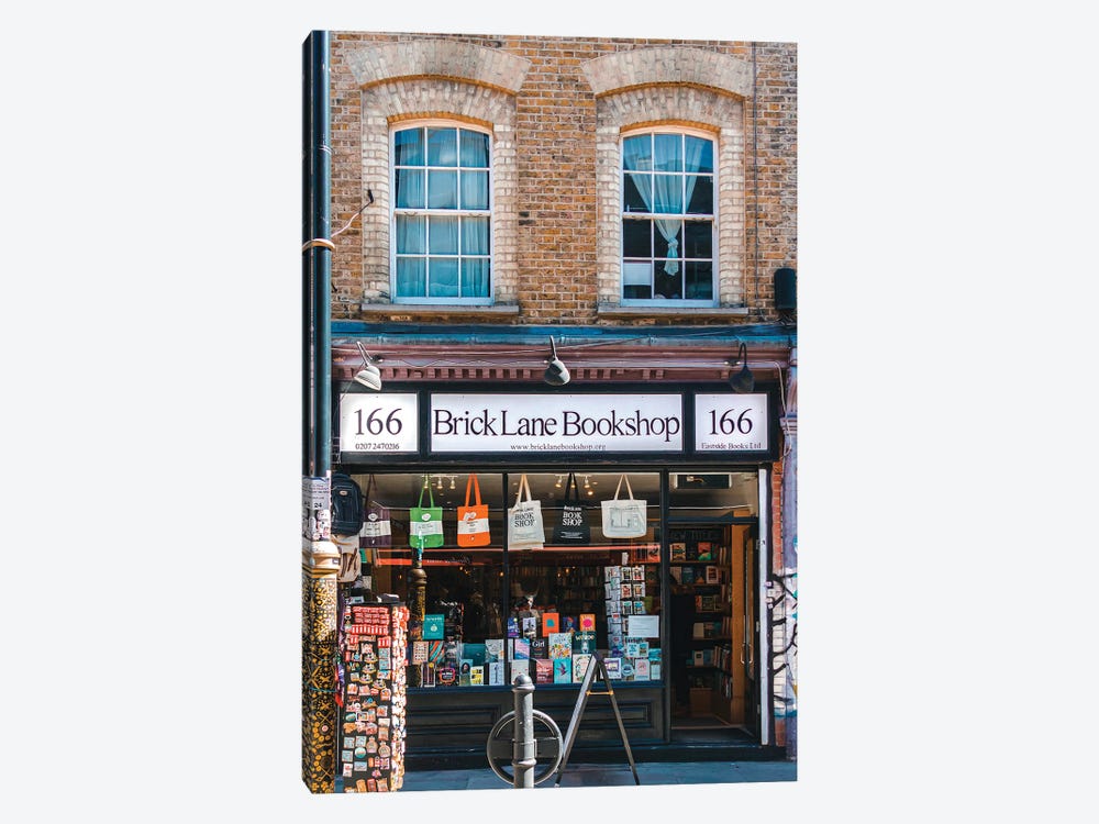 Brick Lane Bookshop by The Urbanteller 1-piece Canvas Art Print