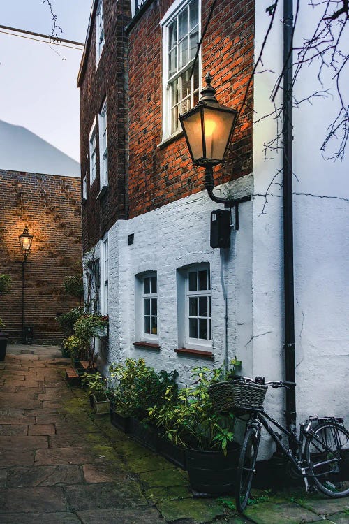 Hampstead Alley With Bicycle