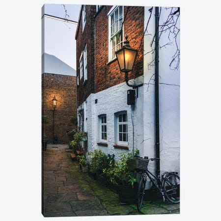 Hampstead Alley With Bicycle Canvas Print #UBT124} by The Urbanteller Canvas Art Print