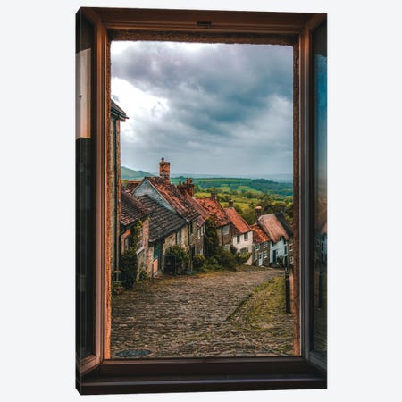 Shaftesbury Golden Hill Out Of The Window Canvas Print #UBT133} by The Urbanteller Canvas Print