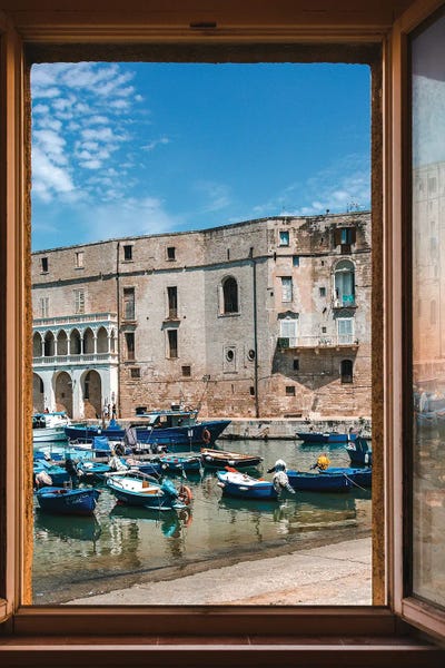 Monopoli by The Urbanteller framed canvas print