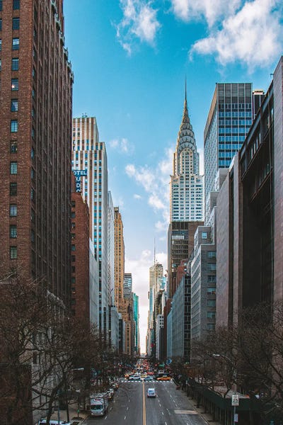 NY View by The Urbanteller framed canvas print