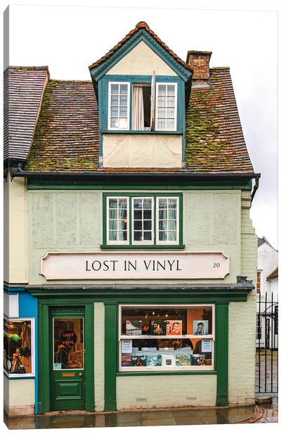 Lost In Vinyl - Cambridge Canvas Art Print - Out & About