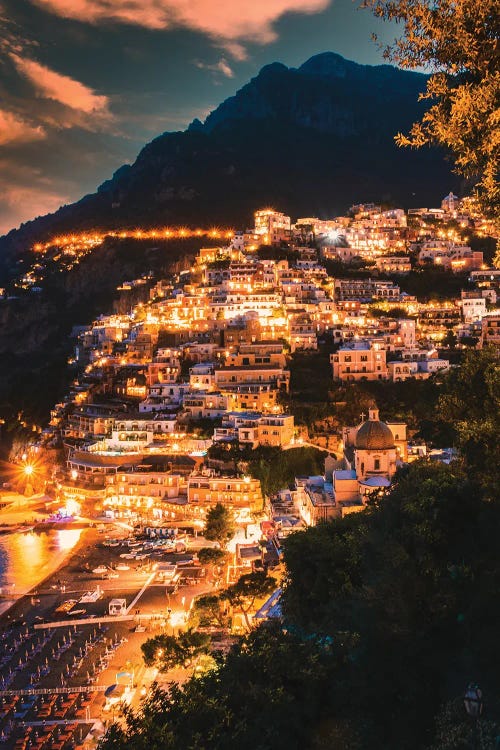 Positano At Night