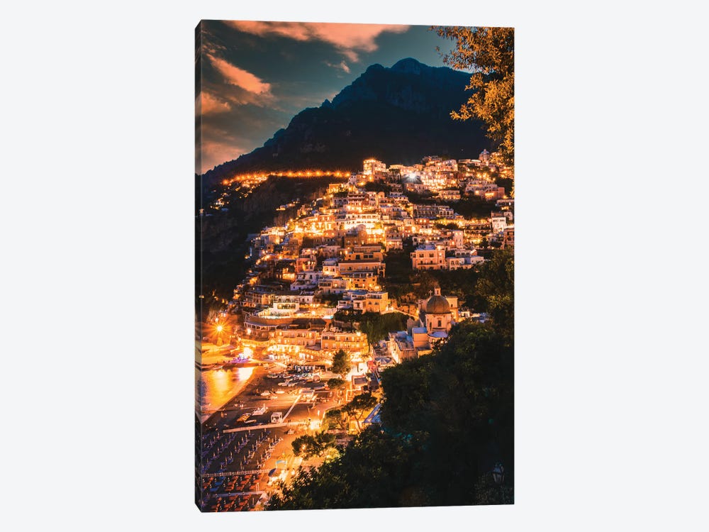 Positano At Night by The Urbanteller 1-piece Canvas Print