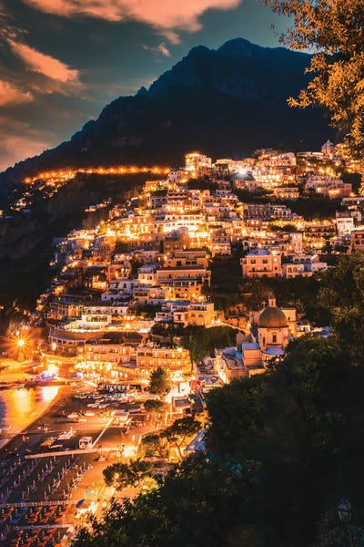 The Urbanteller: Positano At Night by The Urbanteller
