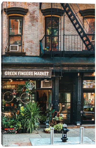 Green Fingers Market NYC Canvas Art Print - The Urbanteller