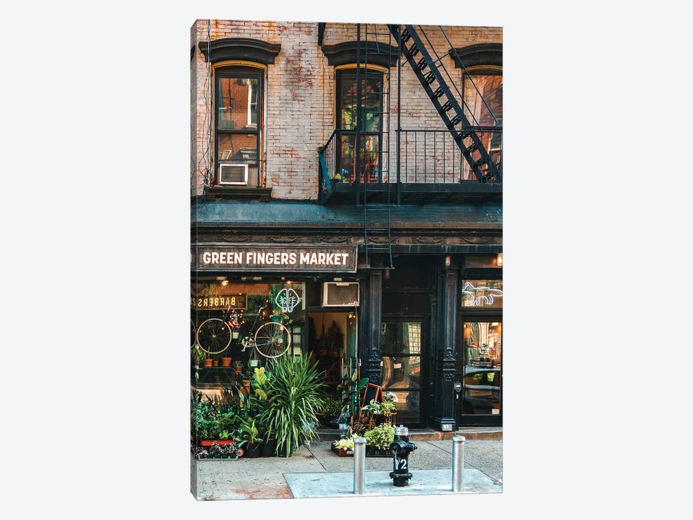 Green Fingers Market NYC by The Urbanteller 1-piece Canvas Art