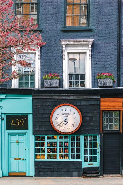 Worlds End London by The Urbanteller framed canvas print