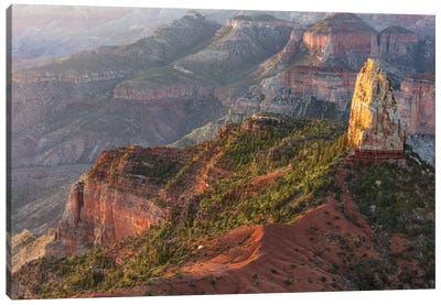 Mt. Hayden From Imperial Point On The North Rim In Grand Canyon National Park, Arizona, Usa Canvas Art Print - Chuck Haney