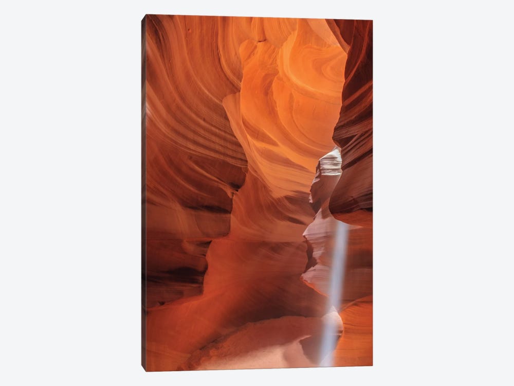 Sunbeam In Upper Antelope Canyon Near Page, Arizona, Usa by Chuck Haney 1-piece Canvas Artwork