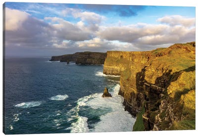 The Cliffs Of Moher In County Clare, Ireland Canvas Art Print - Cliff Art