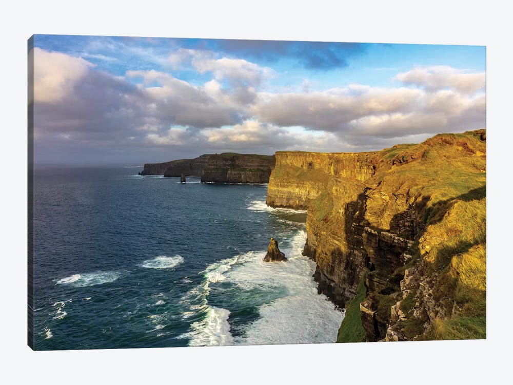 The Cliffs Of Moher In County Clare, Ireland by Chuck Haney 1-piece Canvas Artwork