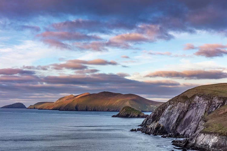 View Of The Blasket Islands From Dunmore Head The Westernmost Point Of Europe On The Dingle Peninsula, Ireland